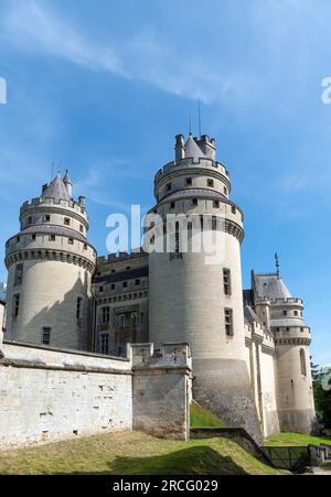 Chateau de Pierrefonds bei Paris - Frankreich Stockfoto
