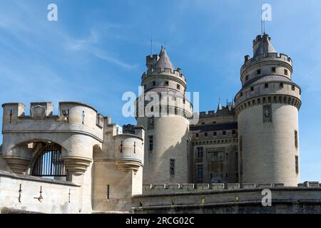 Chateau de Pierrefonds bei Paris - Frankreich Stockfoto