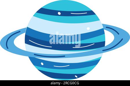 Isolierter farbiger Planetensymbol - Vektor Stock Vektor