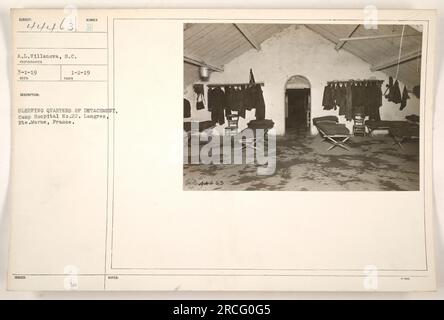 Amerikanische Soldaten ruhten im ersten Weltkrieg im Camp Hospital Nr. 22 in Langres, hte.Marne, Frankreich. Stockfoto