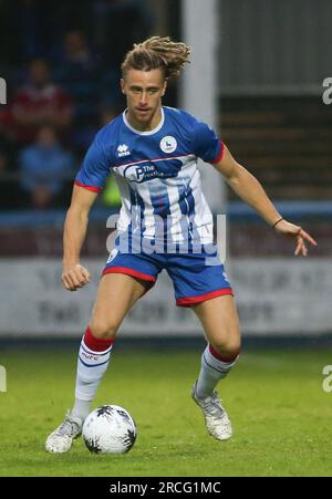 Kieran Burton von Hartlepool United während des Vorsaison-Freundschaftsspiels zwischen Hartlepool United und Middlesbrough im Victoria Park, Hartlepool, am Freitag, den 14. Juli 2023. (Foto: Michael Driver | MI News) Guthaben: MI News & Sport /Alamy Live News Stockfoto