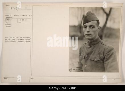 Sgt. 1., Klasse Morris Fineberg, ein Fotograf der 79. Division Photo Unit, hat dieses Bild in Souilly, Maas, Frankreich, aufgenommen. Das Foto wurde am 16. Januar 1919 aufgenommen. Das Bild hat die Nummer 51877 und ist Teil einer Serie, die amerikanische Militäraktivitäten während des Ersten Weltkriegs dokumentiert. Stockfoto