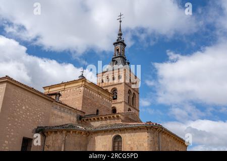 Kirche San Martin Tower - Segovia, Spanien Stockfoto