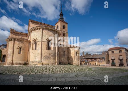 Kirche San Millan - Segovia, Spanien Stockfoto