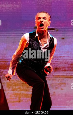 Mailand, Italien. 14. Juli 2023. Depeche Mode tritt am 14 2023. Juli live im Stadion San Siro in Mailand auf (Foto: Mairo Cinquetti/NurPhoto). Kredit: NurPhoto SRL/Alamy Live News Stockfoto