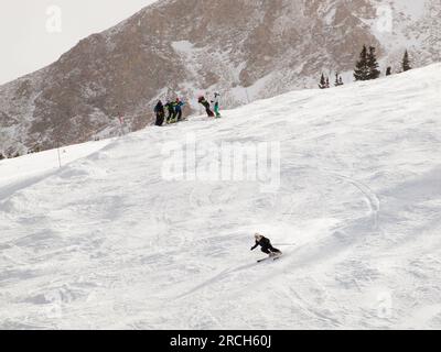 Skifahren Stockfoto