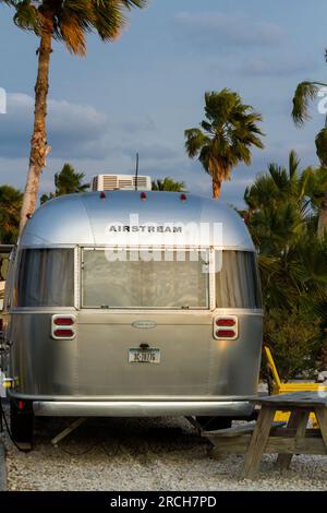 Wohnmobil-Campingplatz Stockfoto