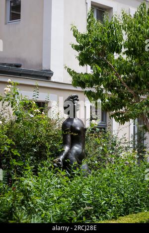 Musée Bourdelle Courtyard, ein Kunstmuseum im alten Studio des französischen Bildhauers Antoine Bourdelle. Paris, Frankreich Stockfoto