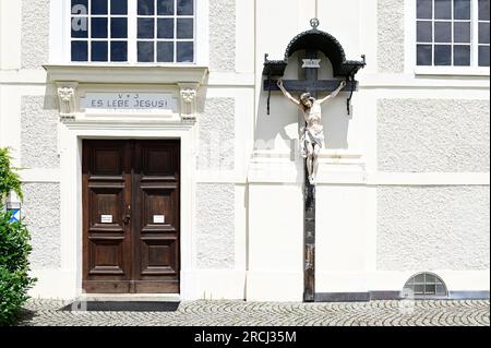 Artstetten, Niederösterreich, Österreich. 05. Juli 2023. Kirche St. James der Ältere Stockfoto