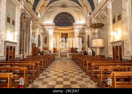 Lucca, Juli 13. 2023: Kirche San Leonardo Stockfoto