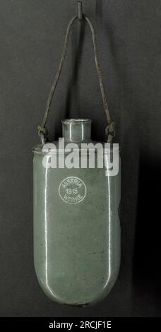 Erster Weltkrieg (1914-1918). Austro-ungarische Armee Wasserflasche. Lettisches Kriegsmuseum. Riga. Lettland. Stockfoto