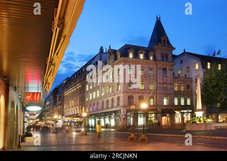 Rue de La Croix d'Or, Genf, Schweiz Stockfoto