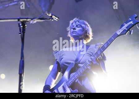 Ancona, Italien. 14. Juli 2023. Roberta Sammarelli (Verdena) Kredit: Unabhängige Fotoagentur/Alamy Live News Stockfoto