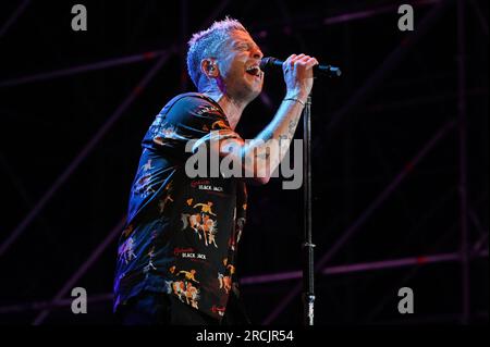 Mantua, Italien. 14. Juli 2023. OneRepublic During One Republic - Live-Konzert 2023, Musikkonzert in Mantua, Italien, Juli 14 2023 Kredit: Independent Photo Agency/Alamy Live News Stockfoto