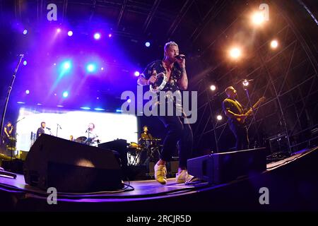 Mantua, Italien. 14. Juli 2023. OneRepublic During One Republic - Live-Konzert 2023, Musikkonzert in Mantua, Italien, Juli 14 2023 Kredit: Independent Photo Agency/Alamy Live News Stockfoto