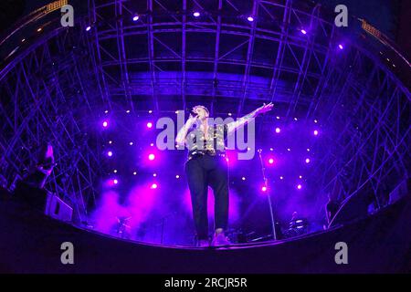 Mantua, Italien. 14. Juli 2023. OneRepublic During One Republic - Live-Konzert 2023, Musikkonzert in Mantua, Italien, Juli 14 2023 Kredit: Independent Photo Agency/Alamy Live News Stockfoto