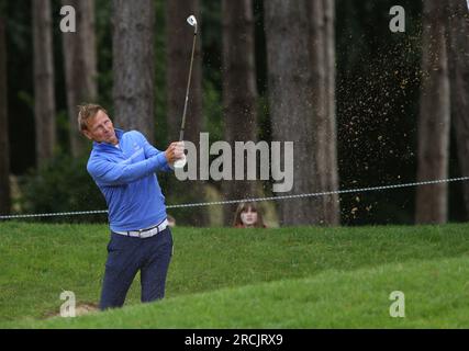 Teddy Sheringham am zweiten Tag der Aramco Team Series 2023 im Centurion Club, Hertfordshire. Bilddatum: Samstag, 15. Juli 2023. Stockfoto