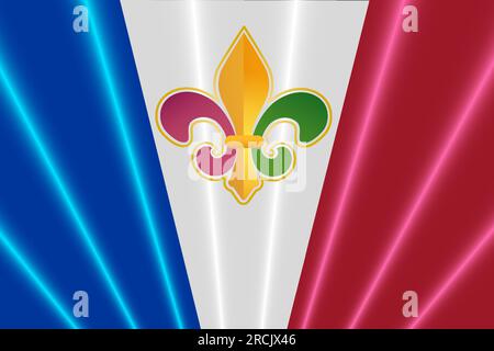 Mardi Gras Farben Fleur De Lis auf französischem Hintergrund Mardi Gras Karneval Banner Vorlage Copy Space Vector Illustration isoliert Stock Vektor