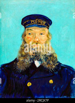 Vincent van Goghs Porträt des berühmten Gemäldes von Postman Roulin. Original vom Detroit Institute of Arts. Stockfoto