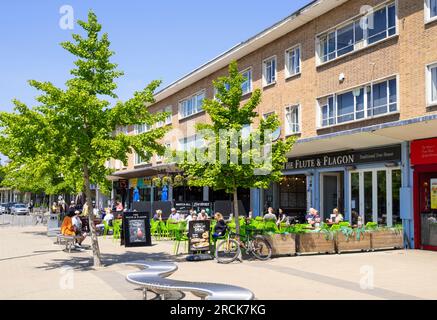 Stadtzentrum von Solihull Station Road Läden und Restaurants Solihull West Midlands England GB Europa Stockfoto