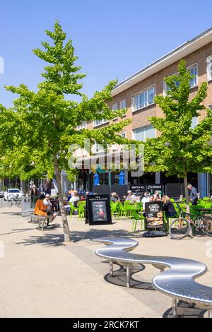 Stadtzentrum von Solihull Station Road Läden und Restaurants Solihull West Midlands England GB Europa Stockfoto