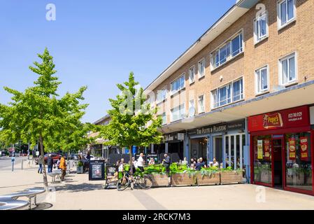 Stadtzentrum von Solihull Station Road Läden und Restaurants Solihull West Midlands England GB Europa Stockfoto