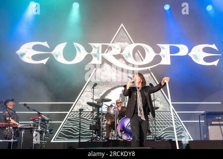 Die schwedische Band of Europe tritt während ihrer Live-Auftritte am 6. Juli 2023 in Ferrara auf. Stockfoto