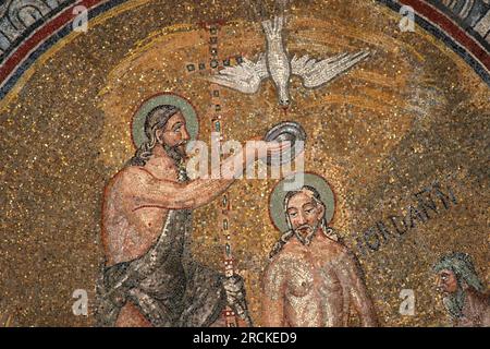 Neonian Baptistery, Battistero neoniano, Ravenna, Emilia-Romagna, Italien Stockfoto