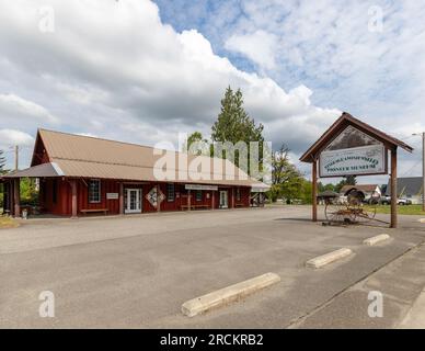 Arlington WA USA 24. Mai 2023: Das Stillaguamish Valley Pioneer Museum Stockfoto