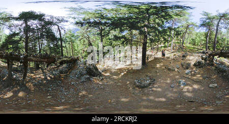 360 Grad Panorama Ansicht von Samaria Canyon 10-55