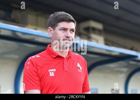 Varazdin, Kroatien. 15. Juli 2023. Cheftrainer von Al-Ettifaq Steven Gerrard vor dem Freundschaftsspiel zwischen NK Varazdin und Al-Ettifaq im Stadtstadion in Varazdin, Kroatien am 15. Juli 2023. Kredit: Pixsell/Alamy Live News Stockfoto