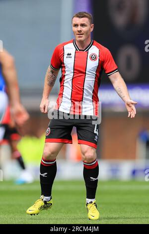 Chesterfield, Großbritannien. 15. Juli 2023. Sheffield United Mittelfeldspieler John Fleck (4) während des Vorsaison-freundlichen Spiels von Chesterfield FC gegen Sheffield United FC im SMH Group Stadium, Chesterfield, Großbritannien am 15. Juli 2023 Gutschrift: Jede zweite Media/Alamy Live News Stockfoto