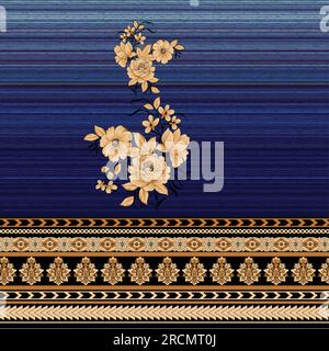 Digital- und Textildesign Stock Vektor