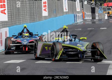 Rom, Italien. 15. Juli 2023. Robin Frijns fährt während der Qualifikation am ersten Wettbewerbstag des FE Grand Prix von Rom 2023 (Foto: Mario Cartelli/SOPA Images/Sipa USA). Kredit: SIPA USA/Alamy Live News Stockfoto