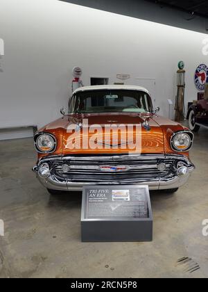 Manhattan, Kansas - 14. Juli 2023: Midwest Dream Car Kollektion - Custom, Classic, Muscle, Super Cars Stockfoto