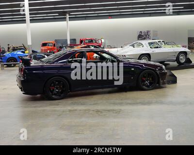 Manhattan, Kansas - 14. Juli 2023: Midwest Dream Car Kollektion - Custom, Classic, Muscle, Super Cars Stockfoto
