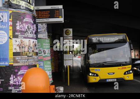 Berlin - Deutschland  14. August 2016-Berliner Busnetz nr.187 / Foto. Francis Joseph Dean/Deanpictures. Stockfoto