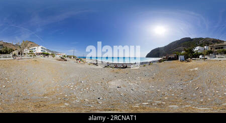 360 Grad Panorama Ansicht von Samaria Canyon, Agia Roumeli, Kreta