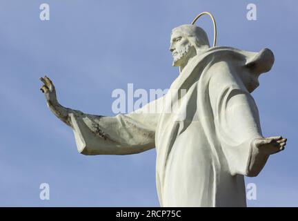 Statue von Jesus Christus. Heiliges Herz. Christentum Symbol. Stockfoto