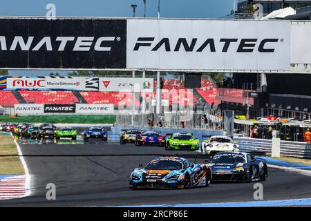 188 Henrique CHAVES, Miguel RAMOS, Garage 59 McLaren 720S GT3 EVO, Aktion während der 5. Runde des GT World Challenge Europe Sprint Cup 2023, vom 14. Bis 16. Juli 2023 in Misano, Italien - Foto Grégory Lenormand/DPPI Credit: DPPI Media/Alamy Live News Stockfoto