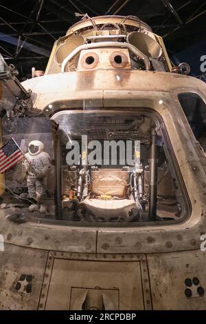 Apollo 8 Befehl Modul, Museum of Science and Industry, Chicago, USA Stockfoto