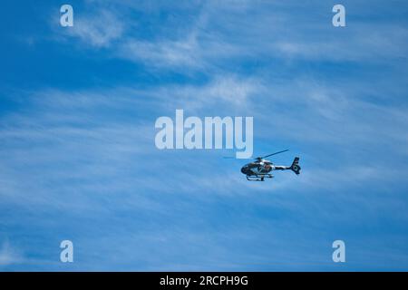 Zil Air-Hubschrauber auf der Durchreise, die einzige Hubschraubergesellschaft der Seychellen, Mahe Seychelles Stockfoto