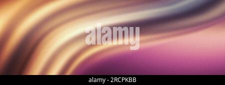 Pink Lila goldbeige körniger Hintergrund glatte abstrakte Rauschstruktur breites Bannerkopfposter-Design Stockfoto