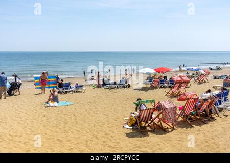 Shanklin Beach, Shanklin, Isle of Wight, England, Vereinigtes Königreich Stockfoto