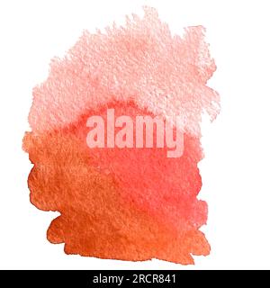 Aquarelle Flecken und Pinsel ClipArt Stockfoto
