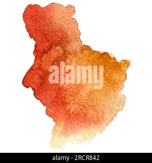 Aquarelle Flecken und Pinsel ClipArt Stockfoto