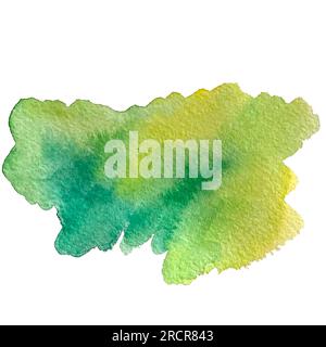 Aquarelle Flecken und Pinsel ClipArt Stockfoto