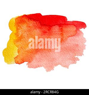 Aquarelle Flecken und Pinsel ClipArt Stockfoto