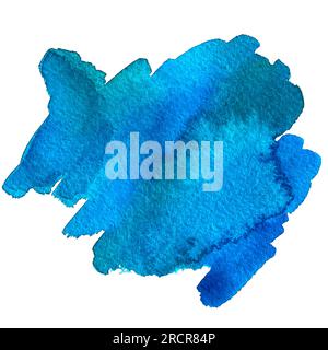 Aquarelle Flecken und Pinsel ClipArt Stockfoto