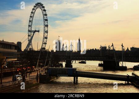 London Eye, London, Vereinigtes Königreich Stockfoto